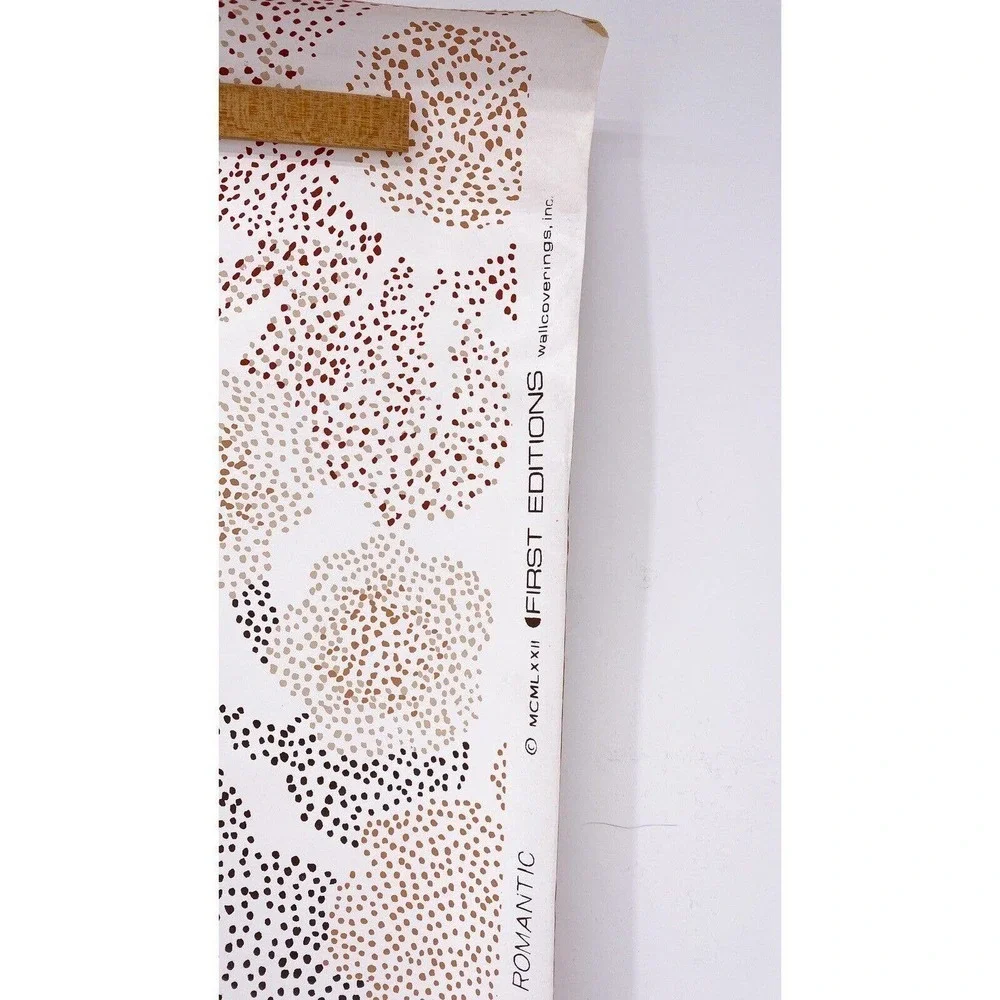 Vintage First Editions Wallpaper 29" x 58" 1 Roll Panel MCM Floral Romantic 70s - Picture 3 of 6